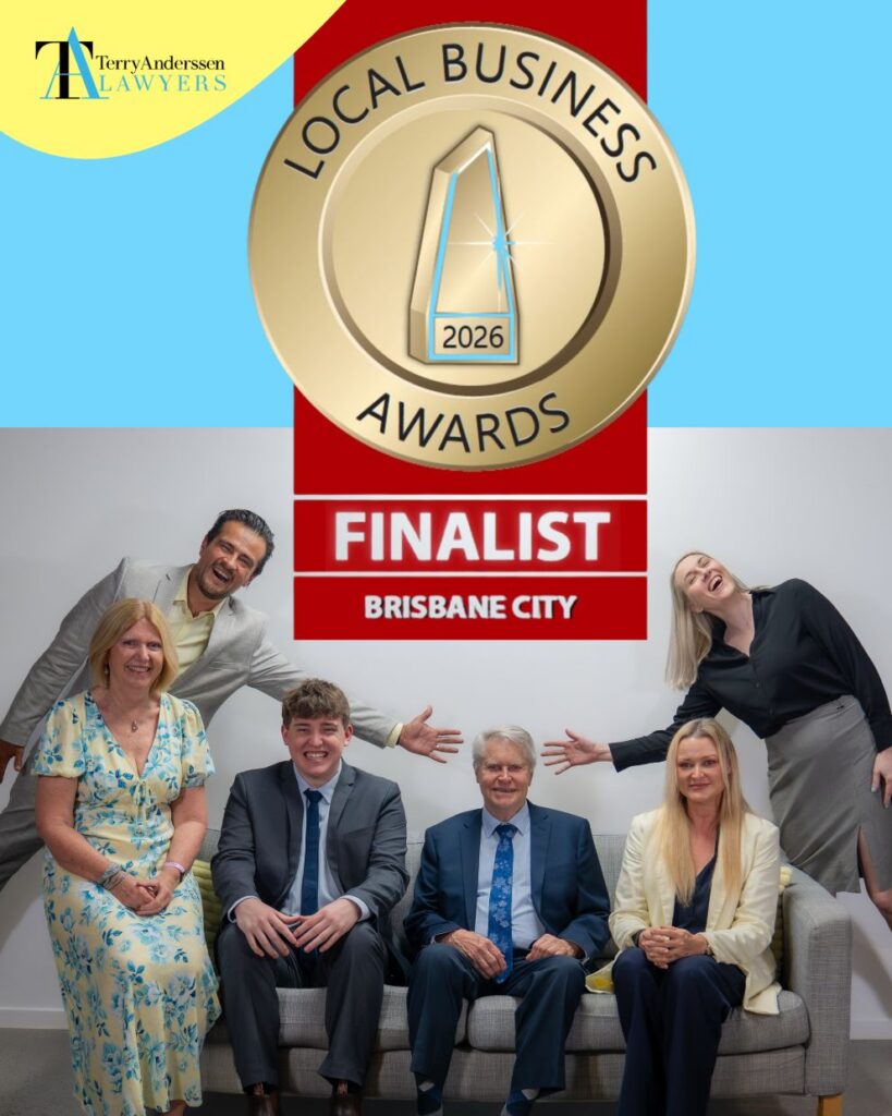 Team at Terry Anderssen Lawyers Local Business Awards Finalists