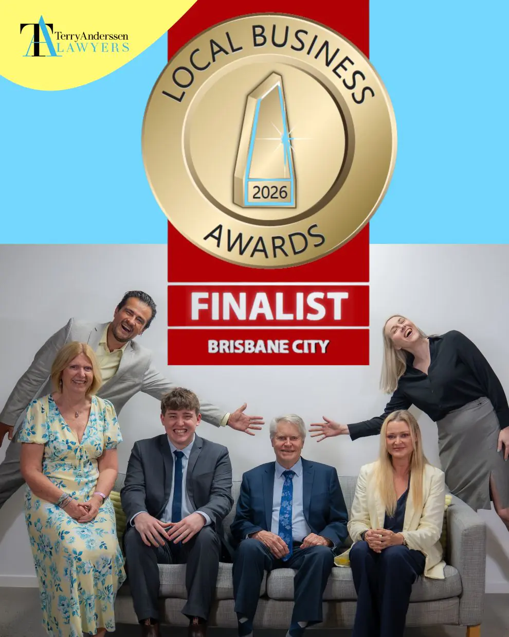 Team at Terry Anderssen Lawyers Local Business Awards Finalists